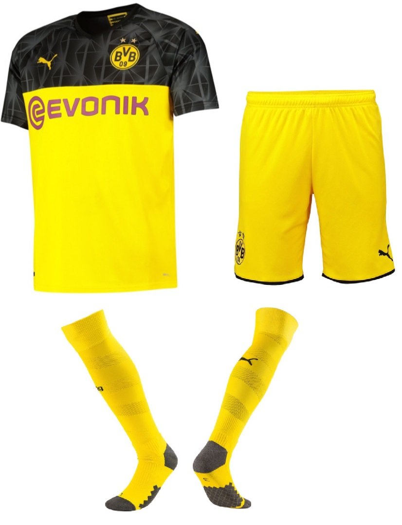 Kit adulto oficial Puma Borussia Dortmund  2019 2020 III jogador